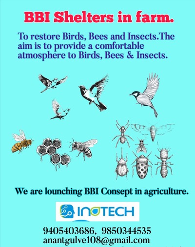 Birds, Bees & Insects Shelters in Farm. (BBI Concept)